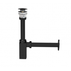 Сифон для раковины с донным клапаном E.C.A. черный 102119055C1EX