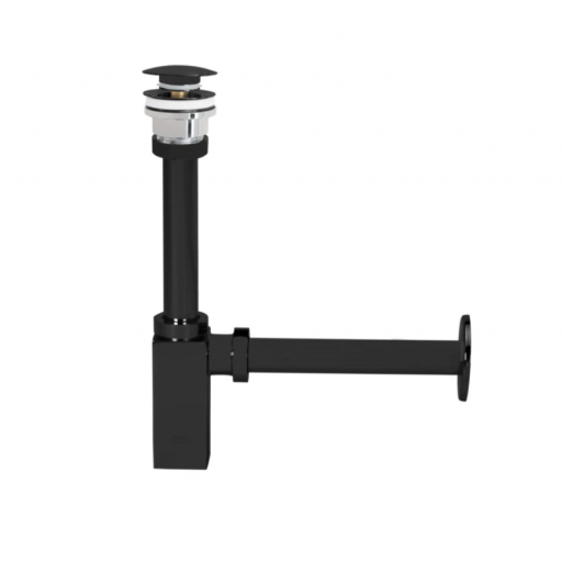 Сифон для раковины с донным клапаном E.C.A. черный 102119055C1EX