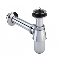 Сифон для раковины с пробкой Viega хром 102845 Сифон для раковины с пробкой Viega хром 102845