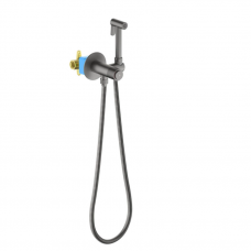 Смеситель с гигиеническим душем AQUATEK Бетта AQ1023BGM встраиваемый оружейная сталь