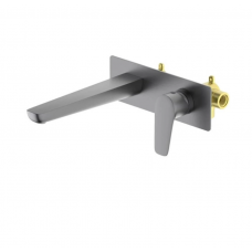 Смеситель для раковины AQUATEK Бетта AQ1113BGM встраиваемый оружейная сталь