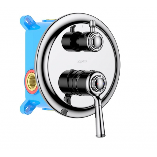 Смеситель для ванны AQUATEK Классик AQ1547CR встраиваемый хром