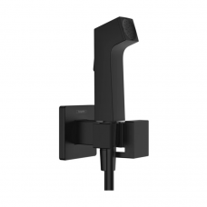 Смеситель с гигиеническим душем HANSGROHE Bidette 29233670 встраиваемый черный матовый Смеситель с гигиеническим душем HANSGROHE Bidette 29233670 встраиваемый черный матовый