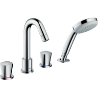 Смеситель на борт ванны HANSGROHE Logis 71314000 двухвентильный хром