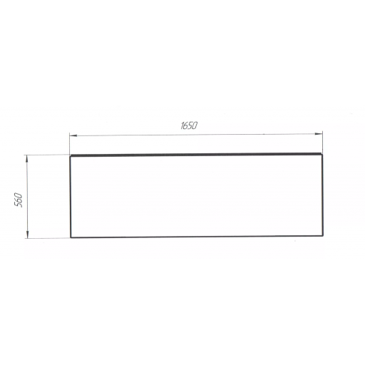 Панель фронтальная для ванн Marka One Flat 165 см 02фл165 Панель фронтальная для ванн Marka One Flat 165 см 02фл165