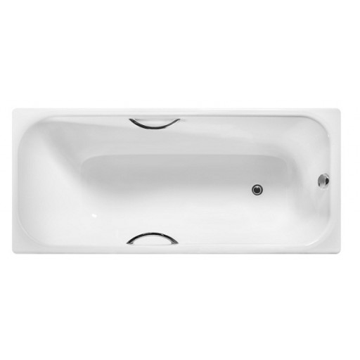Чугунная ванна Wotte Start 1700х750 UR, прямоугольная (с отверстиями для ручек)